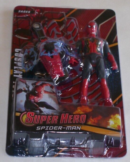 Spaidermen šaujamcimds ar spaidermen mantu